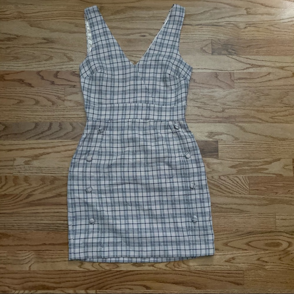 Meshki Beige Plaid dress